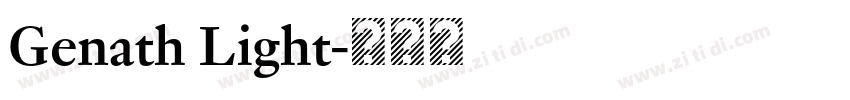 Genath Light字体转换
